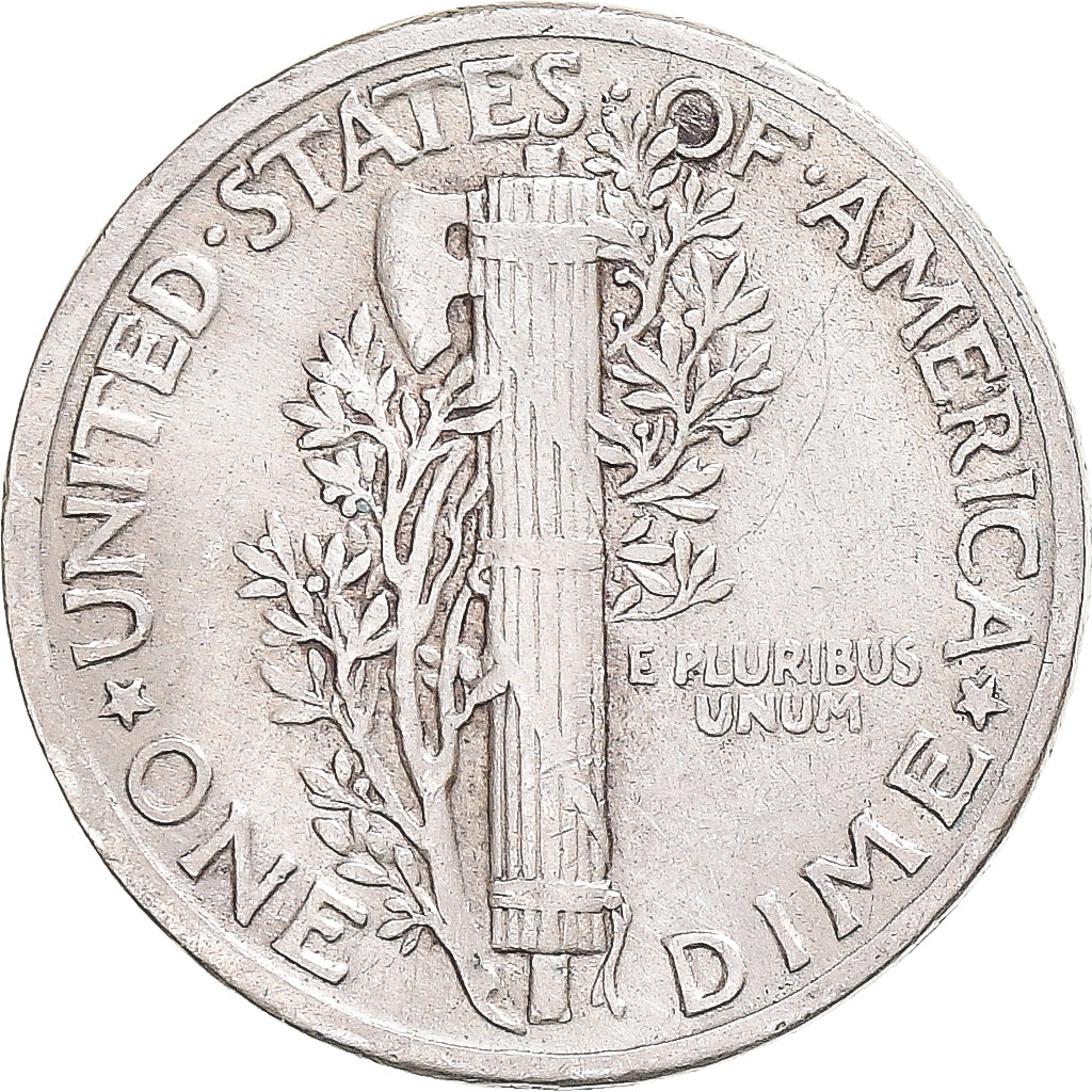 Coin, United States, Mercury, Dime, 1941, U.S. Mint, VF(30-35), Silver