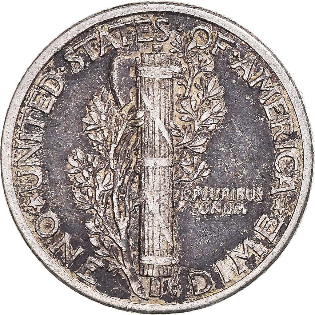Münze, Vereinigte Staaten, Mercury, Dime, 1941, U.S. Mint, S+, Silber