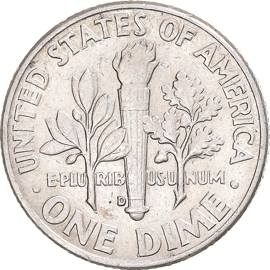 Coin, United States, Roosevelt, Dime, 1962, U.S. Mint, EF(40-45), Silver