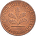 Monnaie, République fédérale allemande, Pfennig, 1980, TTB, Cuivre plaqué