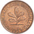 Moneda, ALEMANIA - REPÚBLICA FEDERAL, 2 Pfennig, 1959, Karlsruhe, BC+, Cobre