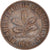 Moneda, ALEMANIA - REPÚBLICA FEDERAL, 2 Pfennig, 1958, Karlsruhe, BC+, Cobre
