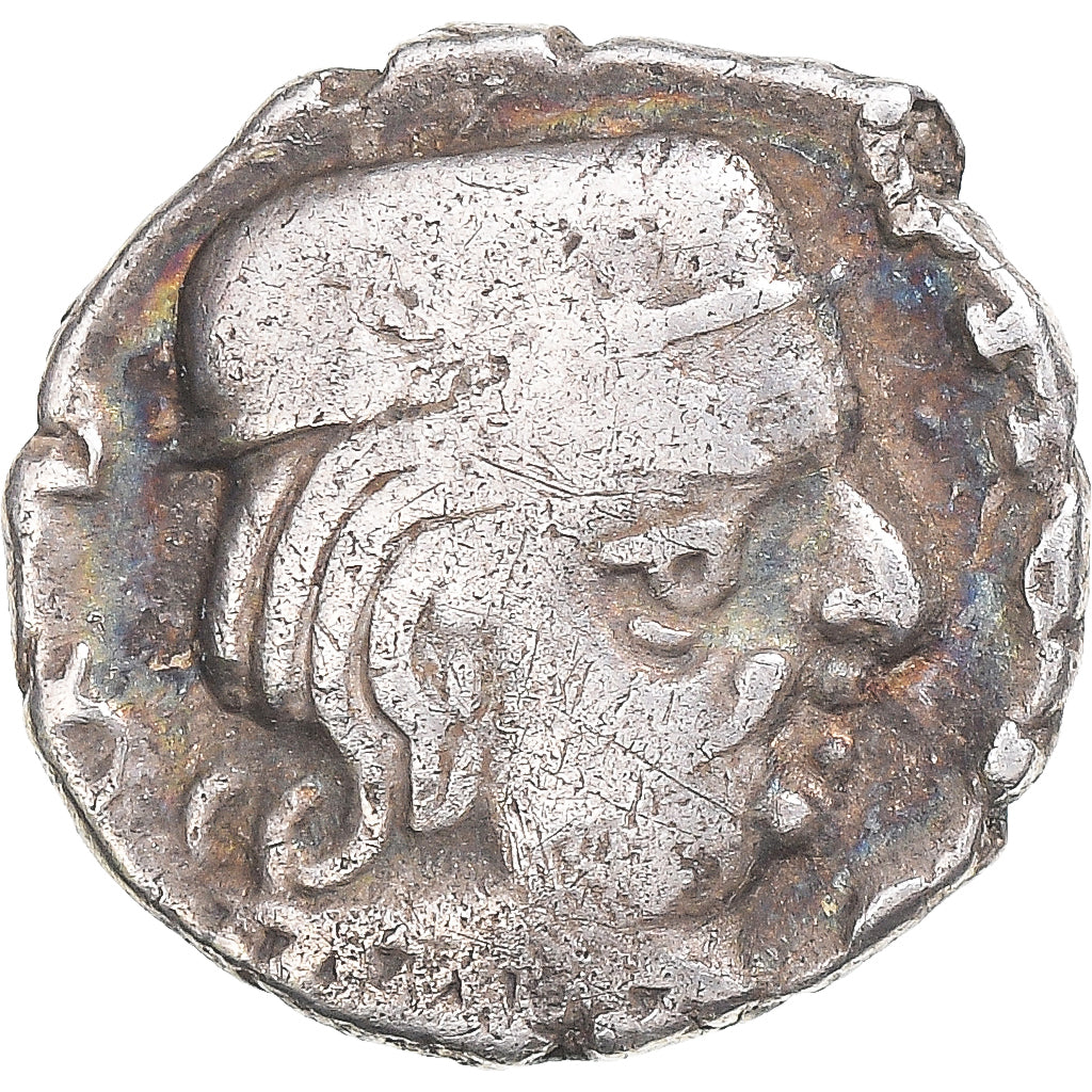Monnaie, India, Drachme, 218-414, Abhiras, TB, Argent