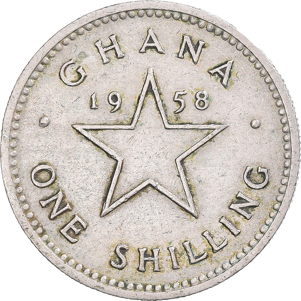 Moneta, Ghana, Shilling, 1958, VF(20-25), Cupronickel