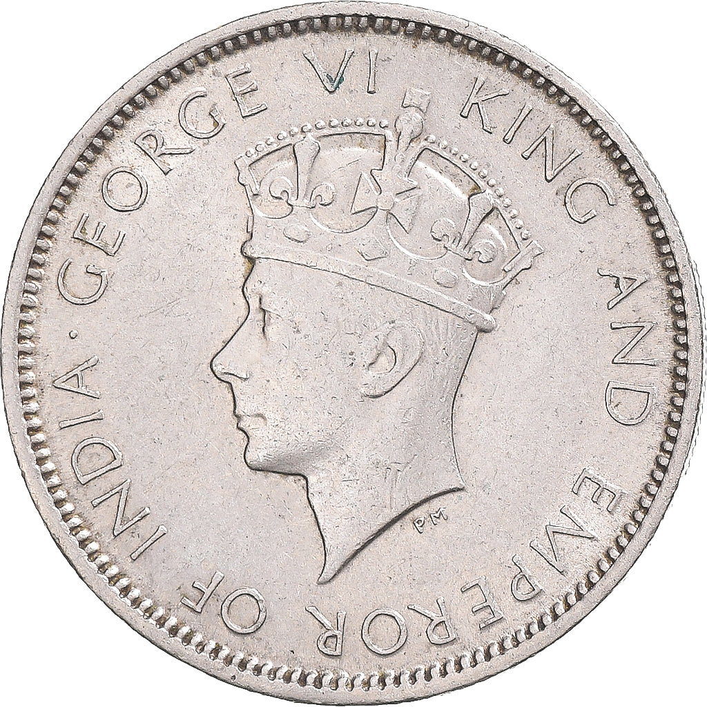 Coin, Hong Kong, George VI, 10 Cents, 1937, EF(40-45), Nickel