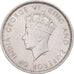 Coin, Hong Kong, George VI, 10 Cents, 1937, EF(40-45), Nickel