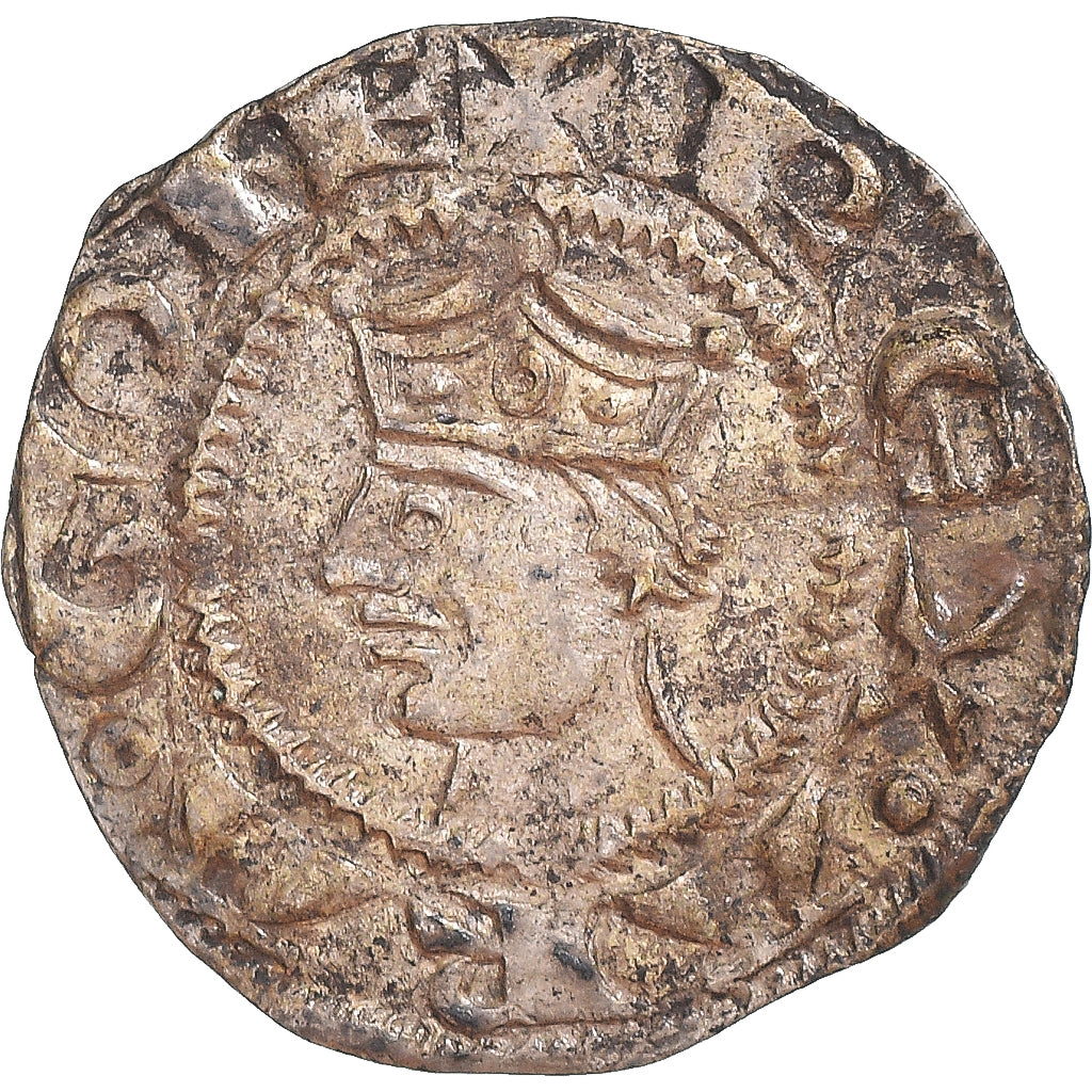 Monnaie, France, Alphonse II d'Aragon, Denier, 1163-1196, TTB, Billon