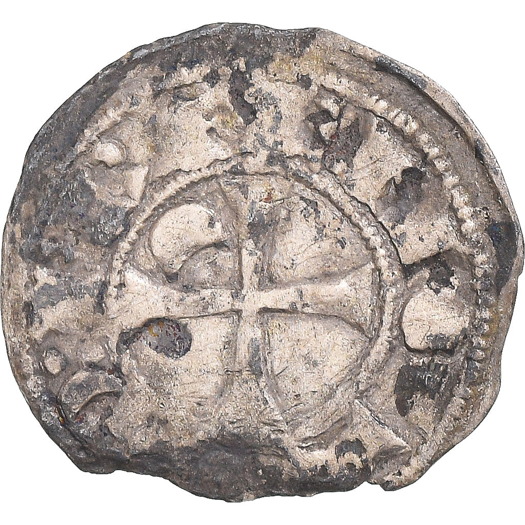 Monnaie, France, Ermengarde, Obole, 1134-1192, Narbonne, TB+, Argent
