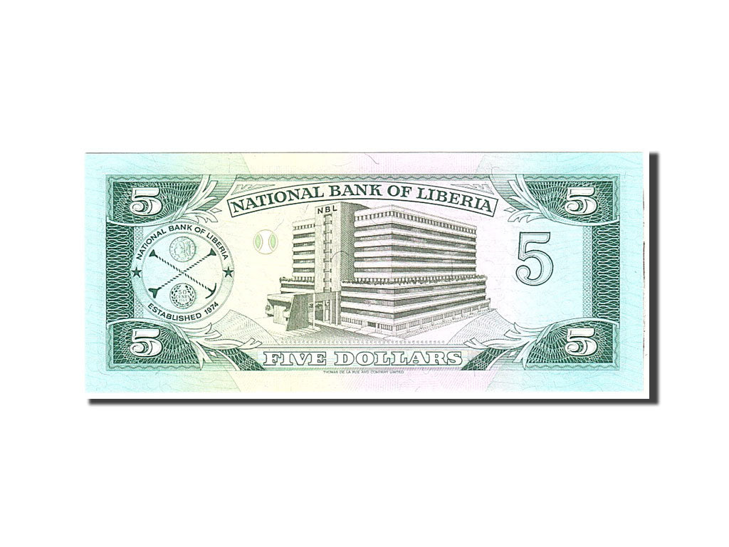 Banknote, Liberia, 5 Dollars, 1991, 1991-04-06, KM:20, UNC(65-70)