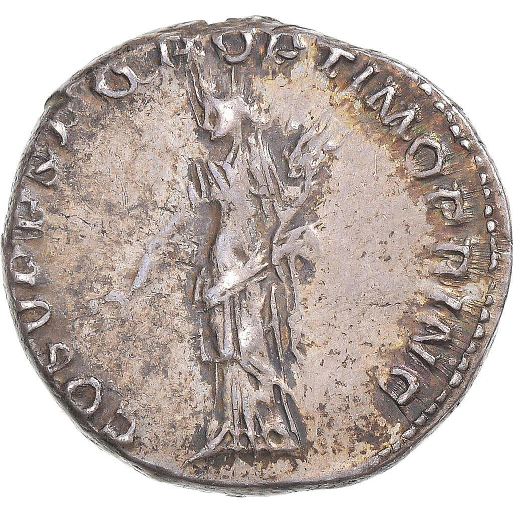 Moneta, Trajan, Denarius, 103-111, Rome, MS(60-62), Srebro, RIC:121