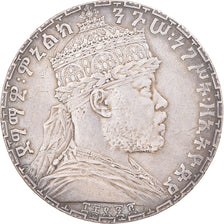 Coin, Ethiopia, Menelik II, Birr, 1889-1913, EF(40-45), Silver