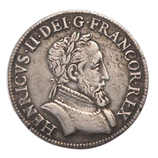 FRANCE, 1/2 Teston, 1554, Paris, EF(40-45), Silver, Duplessy #991, 4.60
