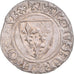 Moneda, Francia, Charles VI, Blanc Guénar, 1380-1422, MBC, Plata, Duplessy:377A