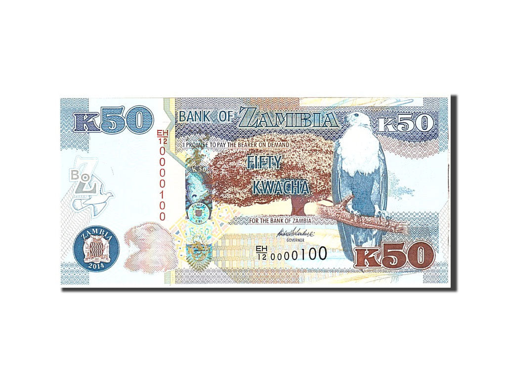 Banknote, Zambia, 50 Kwacha, 2014, Undated, KM:53, UNC(65-70)