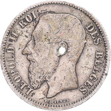 Coin, Belgium, Leopold II, 50 Centimes, 1898, VF(30-35), Silver