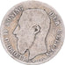 Coin, Belgium, Leopold II, 50 Centimes, 1886, legend in dutch, VG(8-10), Silver