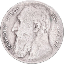 Coin, Belgium, Leopold II, 50 Centimes, 1901, F(12-15), Silver