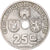 Moneta, Belgio, Leopold III, 25 Centimes, 1939, BB, Nichel-ottone