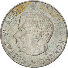 Coin, Sweden, Gustaf VI, Krona, 1963, VF(30-35), Silver