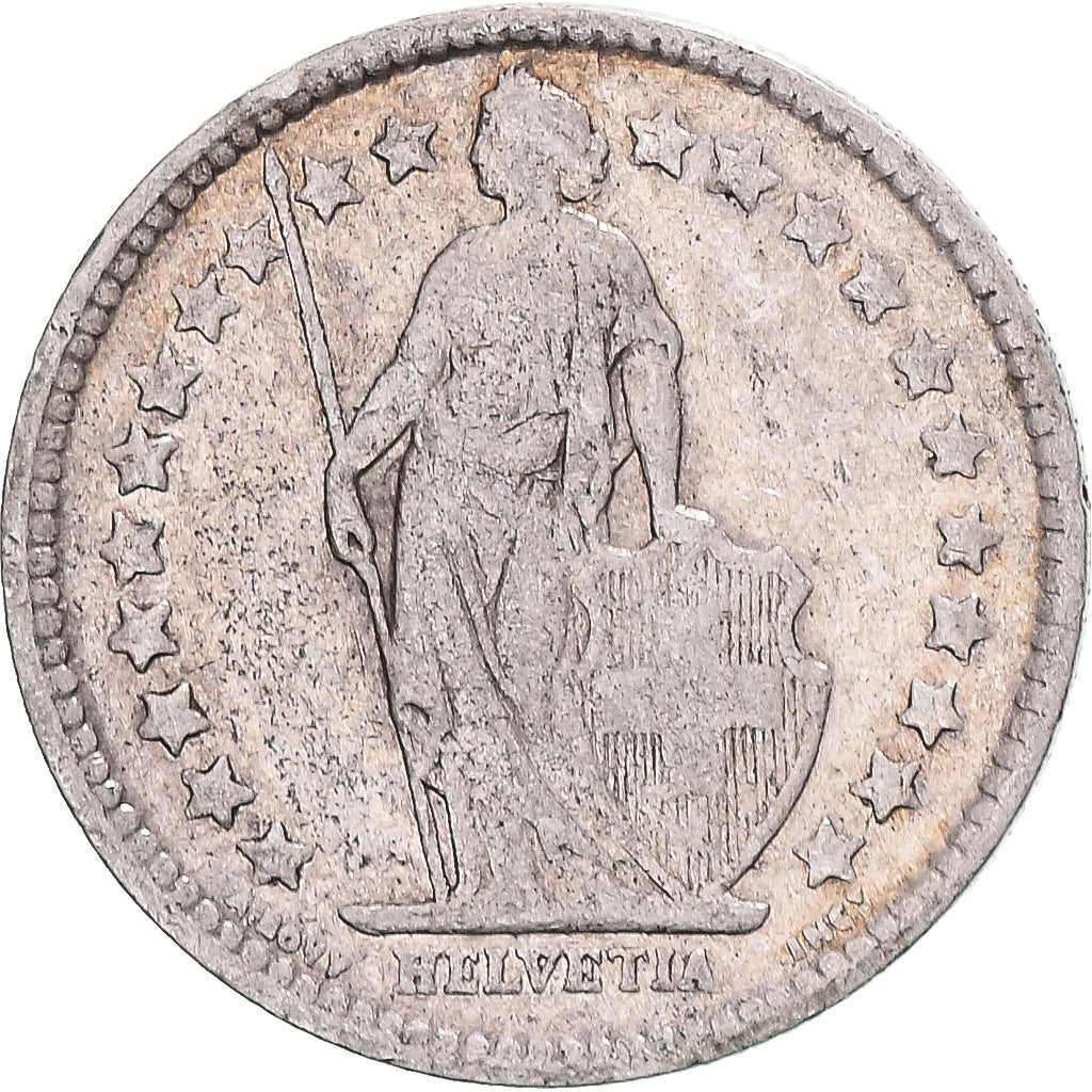 Monnaie, Suisse, 1/2 Franc, 1920, Bern, B+, Argent