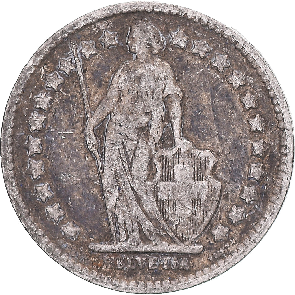 Coin, Switzerland, 1/2 Franc, 1920, Bern, VF(20-25), Silver