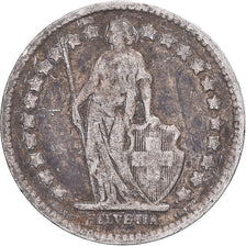 Coin, Switzerland, 1/2 Franc, 1920, Bern, VF(20-25), Silver