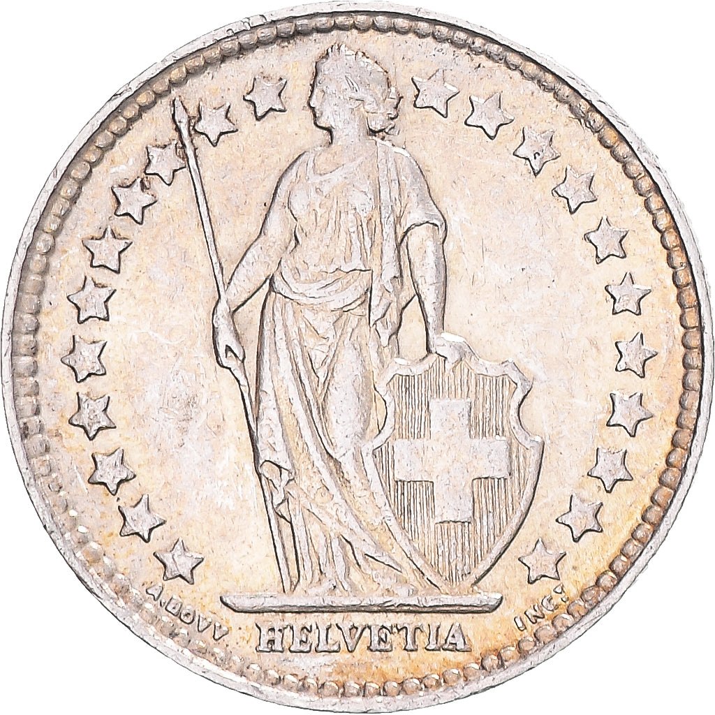 Coin, Switzerland, 1/2 Franc, 1920, Bern, VF(30-35), Silver
