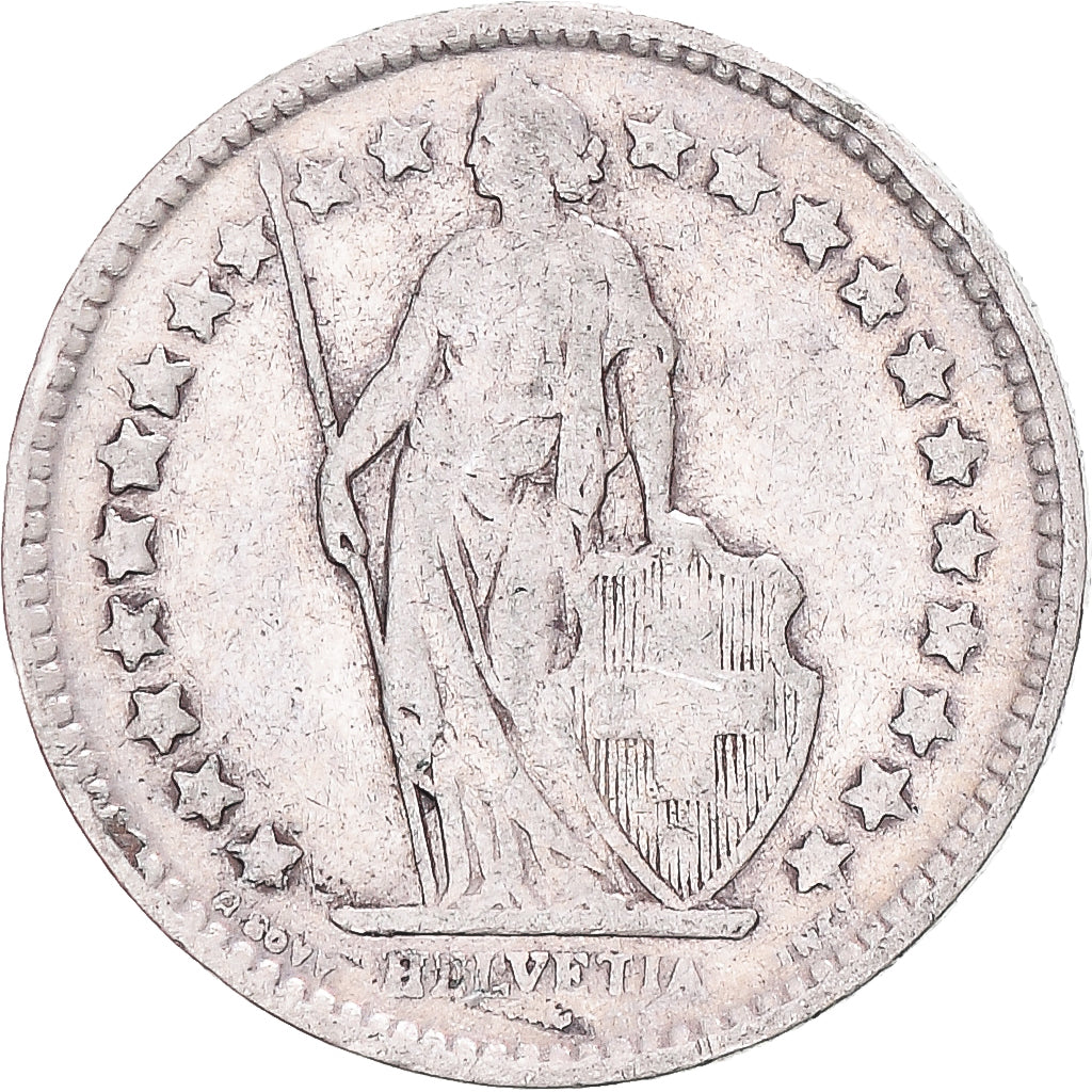 Coin, Switzerland, 1/2 Franc, 1928, Bern, VF(20-25), Silver