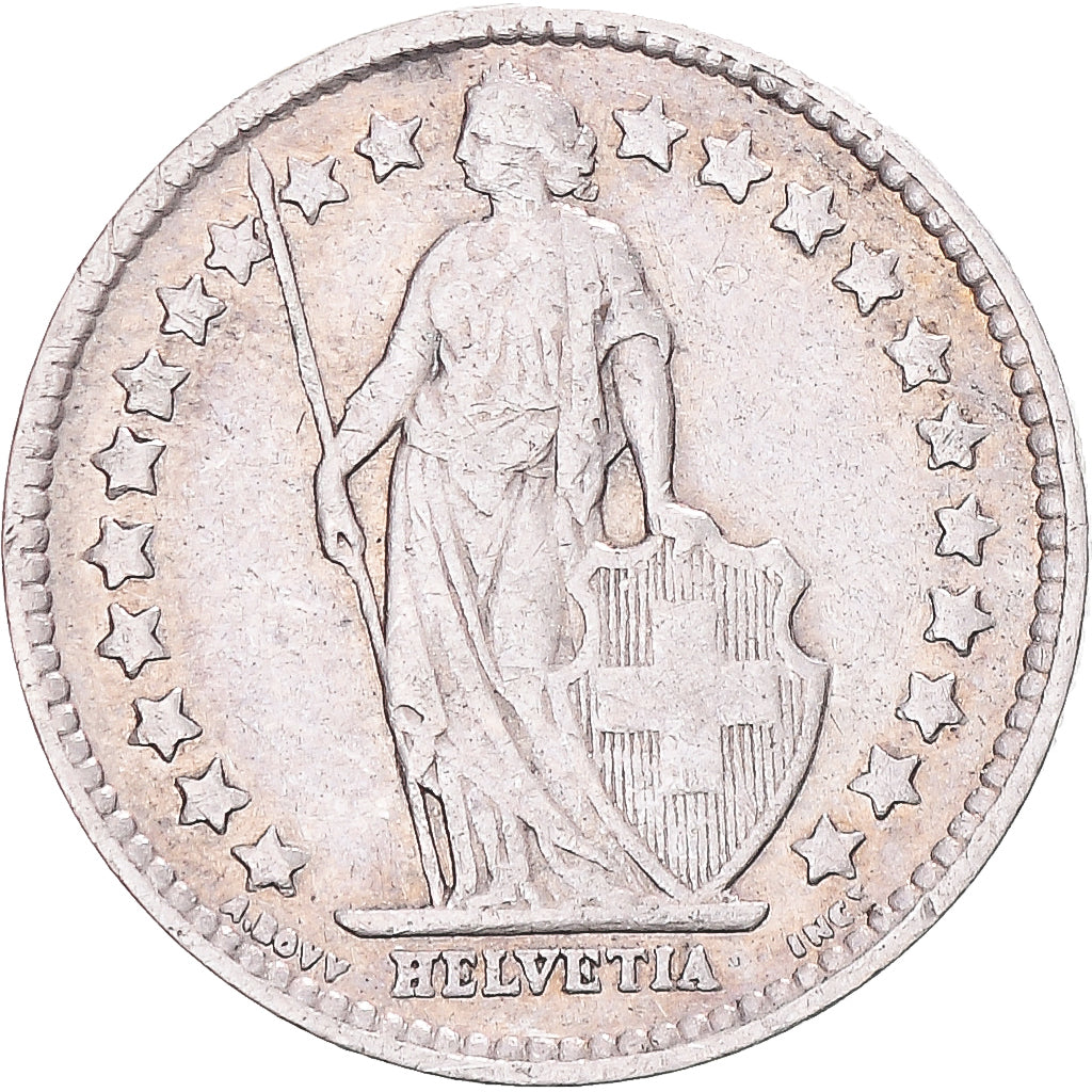 Coin, Switzerland, 1/2 Franc, 1932, Bern, VF(20-25), Silver