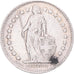 Moneda, Suiza, 1/2 Franc, 1945, Bern, MBC, Plata