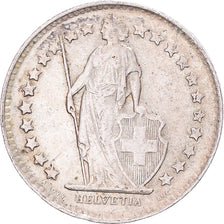 Coin, Switzerland, 1/2 Franc, 1948, Bern, EF(40-45), Silver