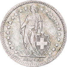 Coin, Switzerland, 1/2 Franc, 1958, Bern, EF(40-45), Silver