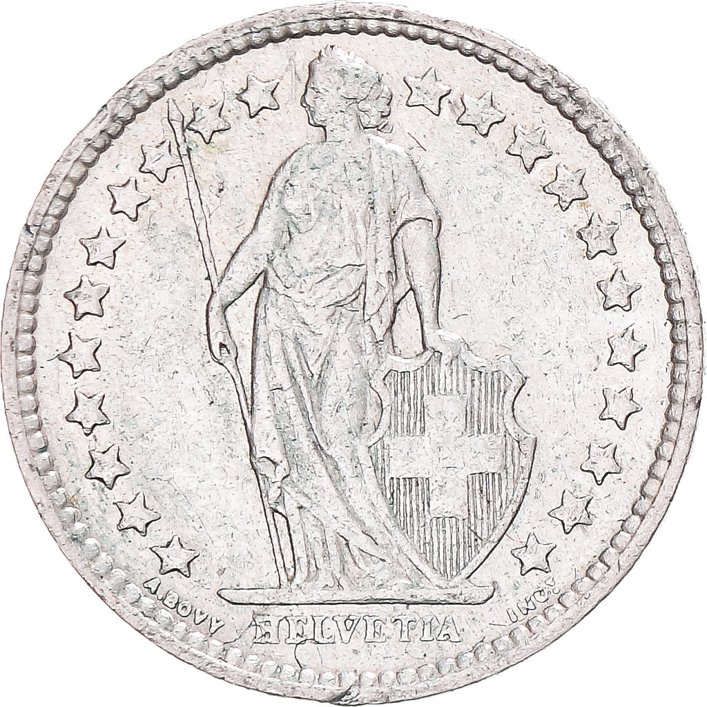 Coin, Switzerland, 1/2 Franc, 1962, Bern, VF(30-35), Silver
