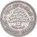 Coin, Lebanon, 50 Piastres, 1952, EF(40-45), Silver