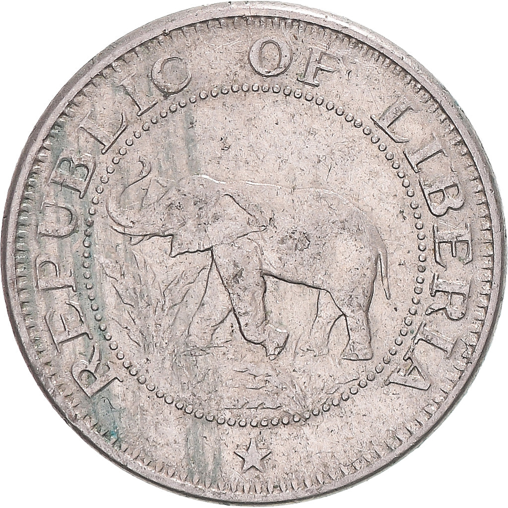 Coin, Liberia, 5 Cents, 1961, VF(30-35), Cupronickel