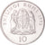 Moneta, Tanzania, 10 Shilingi, 1992, AU(55-58), Nickel platerowany stalą