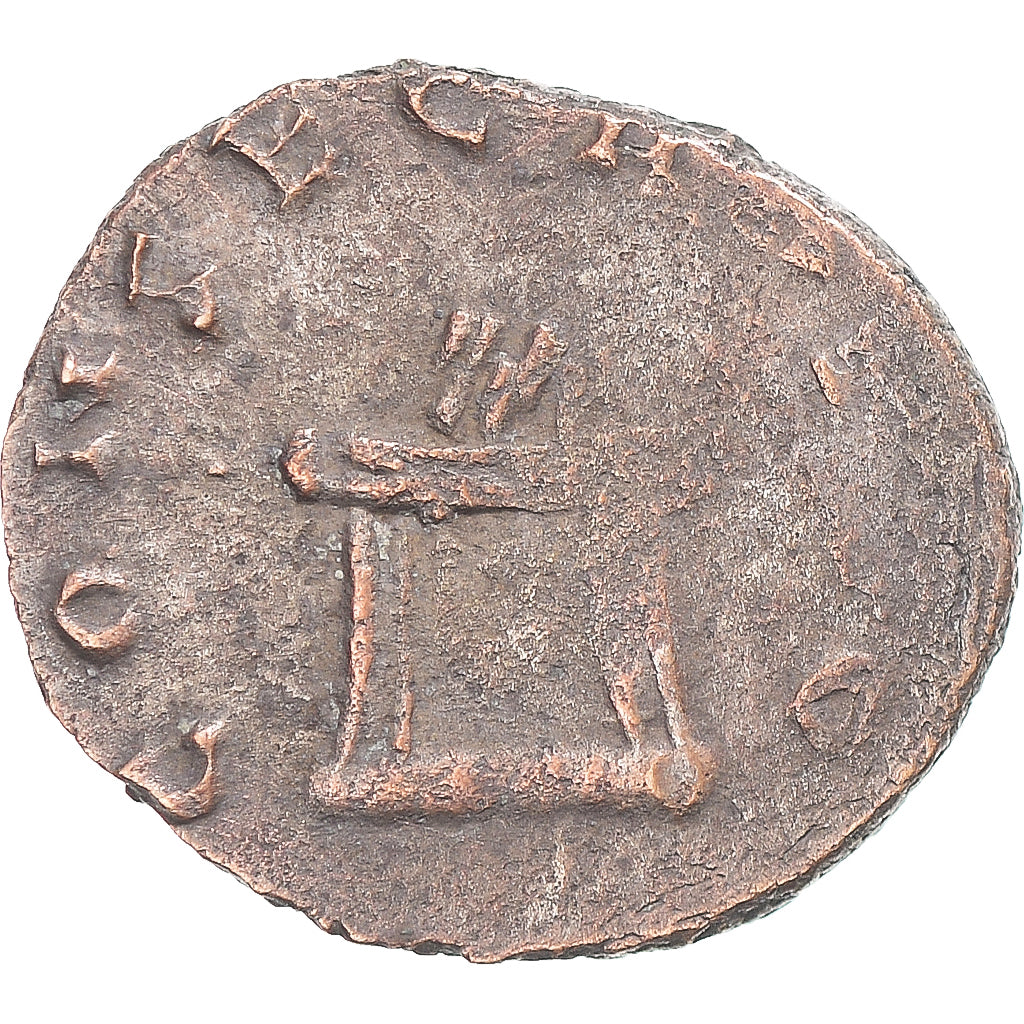 Moneda, Claudius II (Gothicus), Antoninianus, 270, Rome, BC+, Vellón, RIC:262