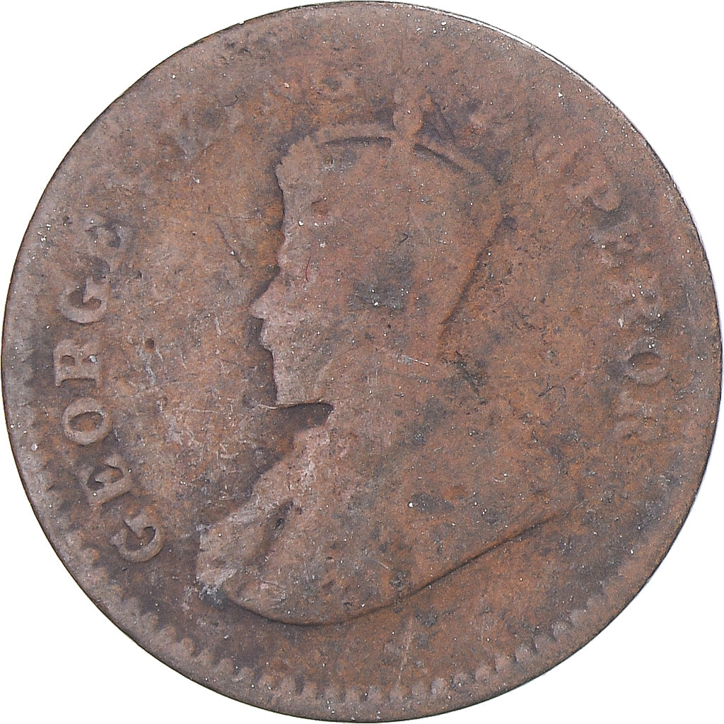 Monnaie, Inde britannique, George V, 1/12 Anna, 1 Pie, 1920, TB, Bronze