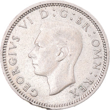 Monnaie, Royaume-Uni, George VI, 6 Pence, 1942, TB+, Argent
