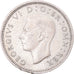 Monnaie, Royaume-Uni, George VI, 6 Pence, 1942, TB+, Argent