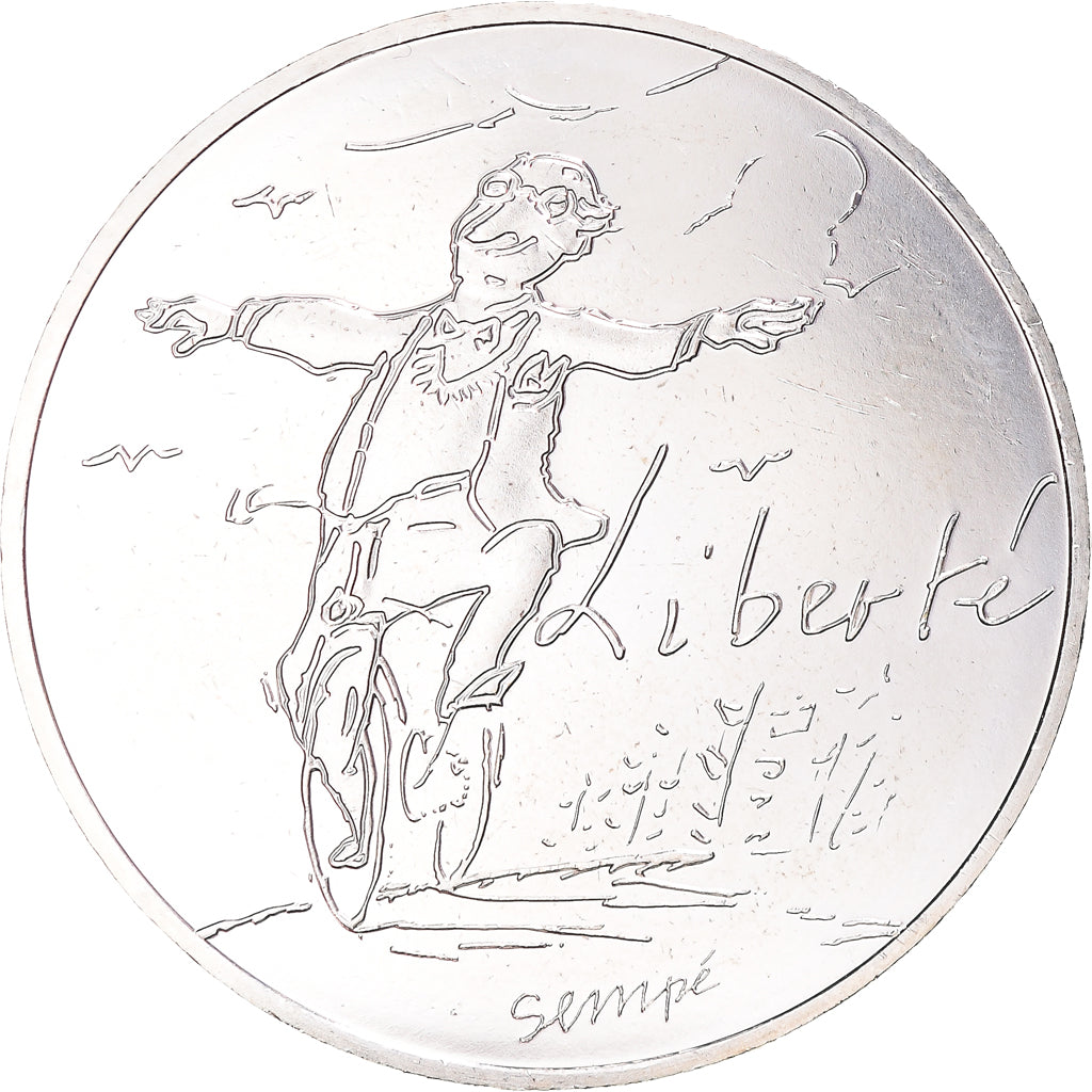 Frankreich, 10 Euro, Sempé - Printemps - Liberté, 2014, Paris, UNZ+, Silber