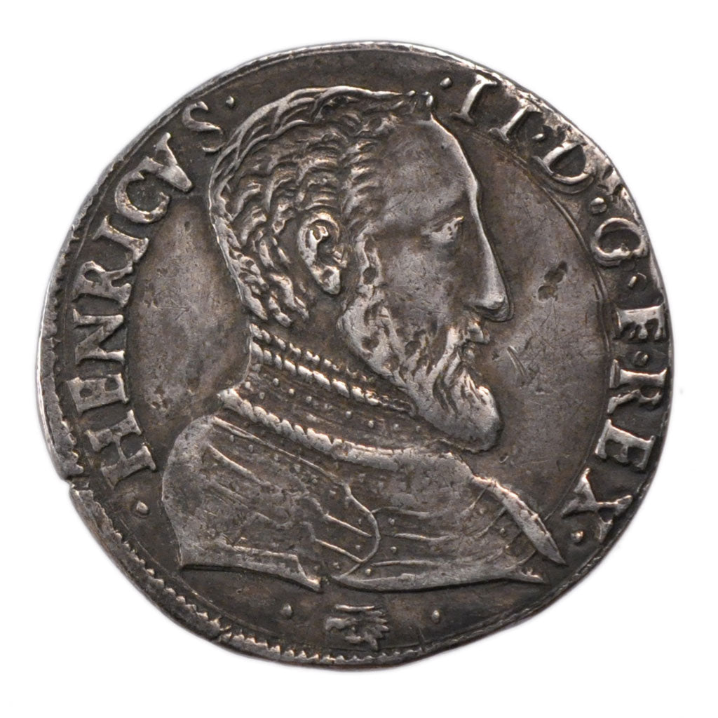 FRANCE, Teston, 1559, La Rochelle, AU(50-53), Silver, Duplessy #1031, 9.10