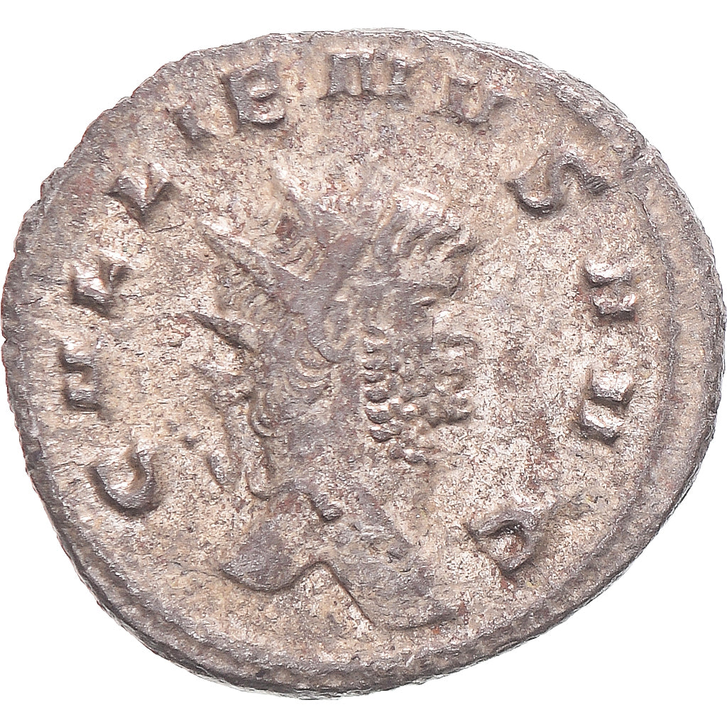 Moneda, Gallienus, Antoninianus, 260-268, Siscia, BC+, Vellón, RIC:297