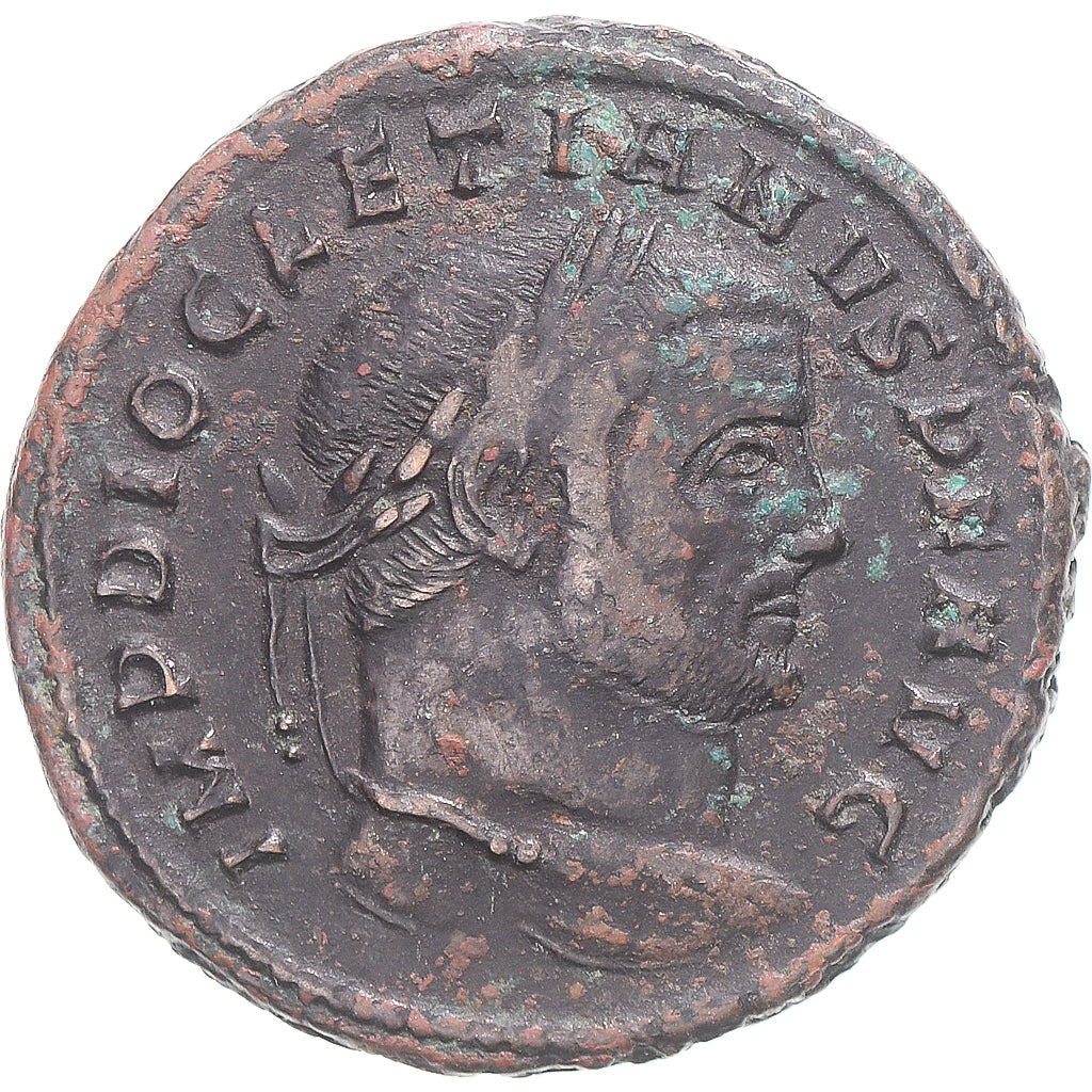 Coin, Diocletian, Fraction Æ, 300, Aquileia, EF(40-45), Bronze, RIC:29a