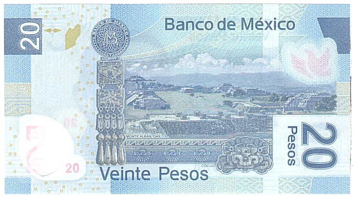 México, 20 Pesos, 2011, KM:122e, 2011-06-24, UNC