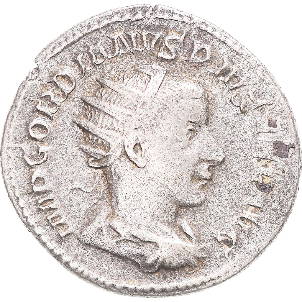 Moneda, Gordian III, Antoninianus, 241-243, Rome, BC+, Vellón, RIC:95