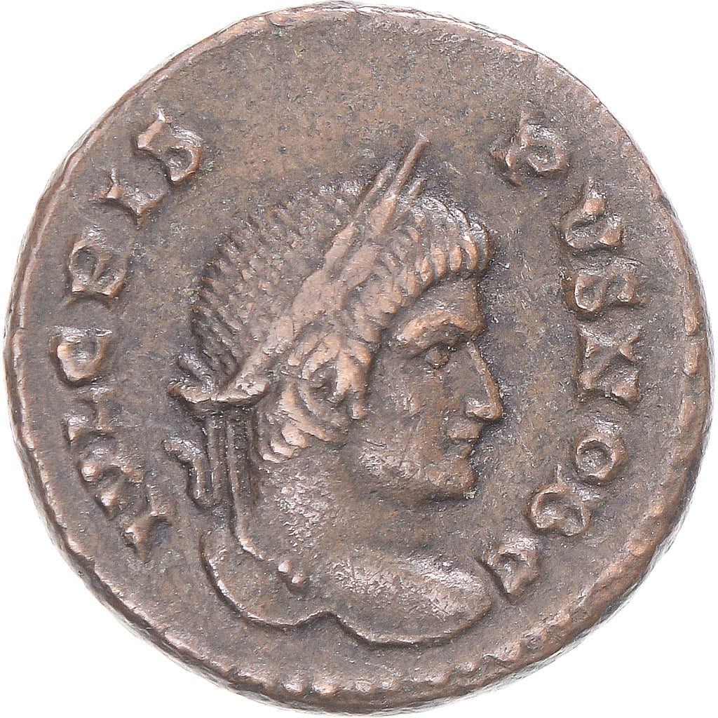 Monnaie, Crispus, Bronze Æ, 323-324, Lugdunum, TTB, Cuivre, RIC:215