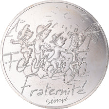 France, 10 Euro, 2014, Paris, Sempé Fraternité Été, MS(65-70), Silver