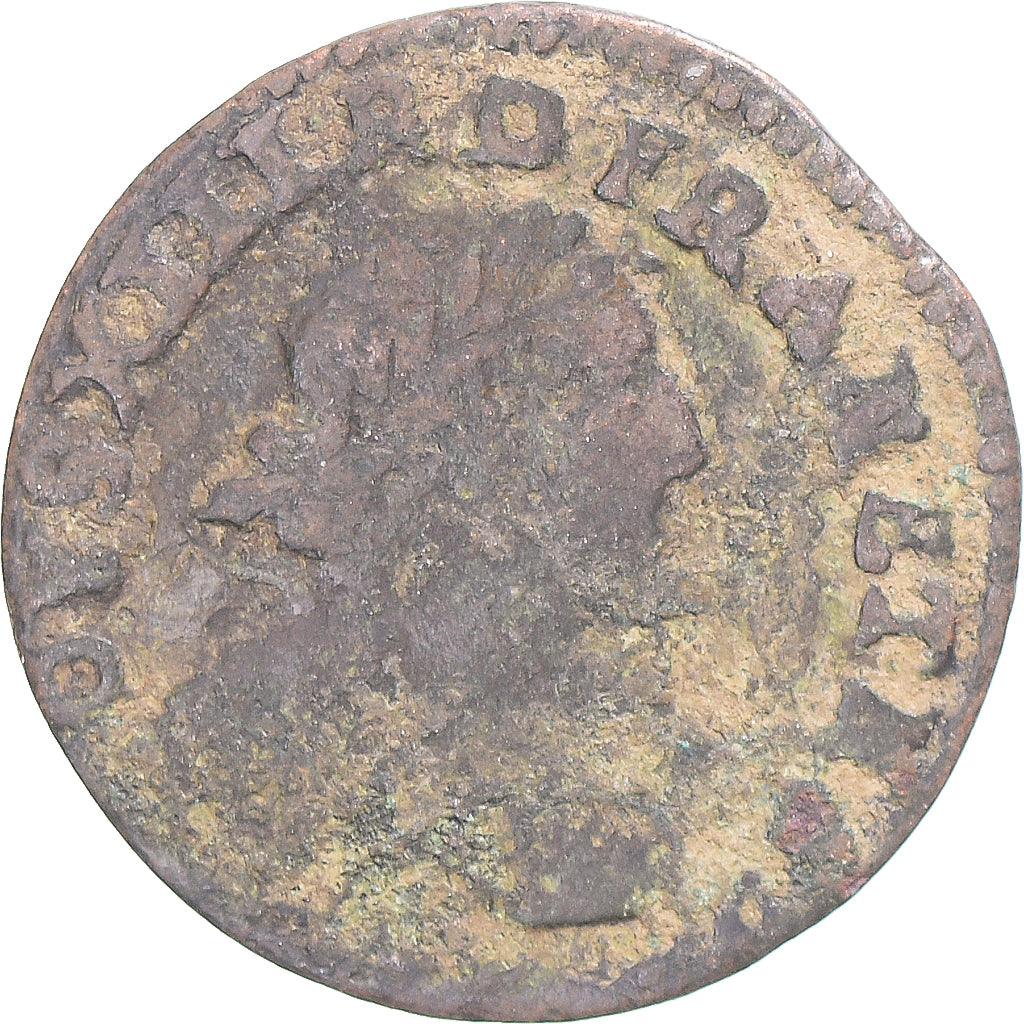 Munten, Frankrijk, Louis XIII, Double Tournois, Uncertain date, Paris, ZG+