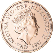 Coin, Great Britain, Elizabeth II, Sovereign, 2022, Jubilé de Platine